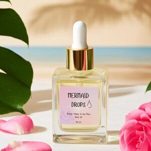 Mermaid Drops Manuka Honey & Sea Moss Body Oil by Mossy Turtle Skincare 50ml